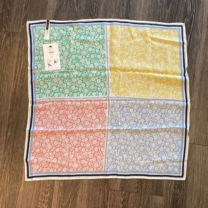 NEW WITH TAGS Talbots Entwined Floral Neckerchief